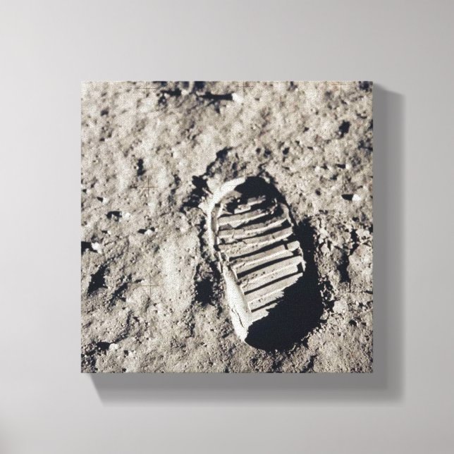 Toile Empreintes sur la Lune (Recto)