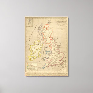Toile En 1100 d'Angleterre, d'Ecosse, d'Irlande et