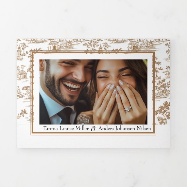 Toile en cuivre, Mariage triple (Page de couverture)