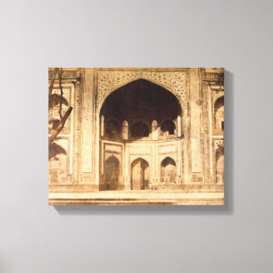 Toile En dehors du Taj Mahal, illustré probablement dan