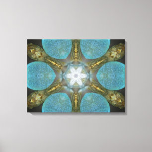 Toile en verre de mandala de spa de mer