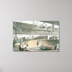 Toile Encaisser le câble télégraphique dans les réservoi