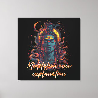 Toile Énergie Shiva, Puissance Divine, Conception de Man