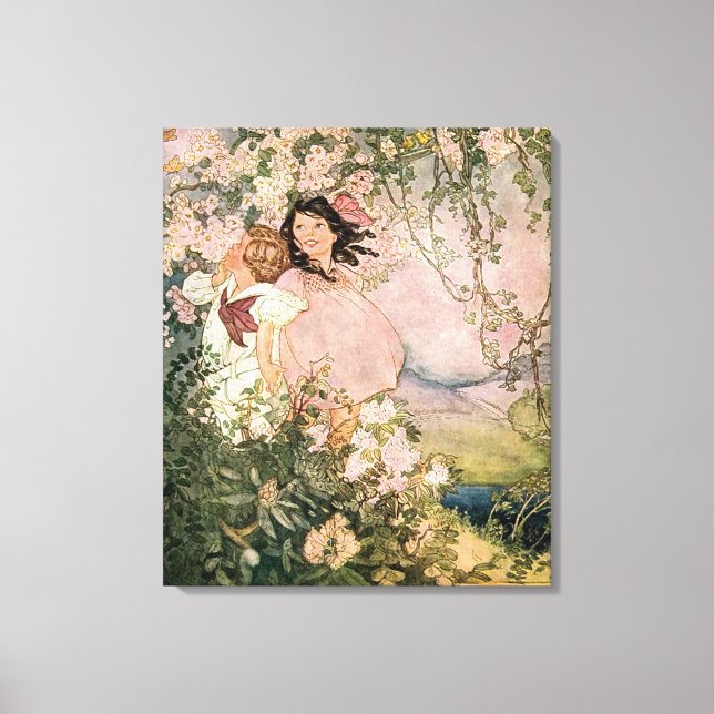 Toile Enfants au printemps par Ruth Hallock (Recto)