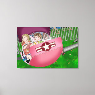 Toile Enfants en art lunaire du Carnaval