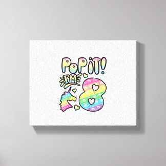 Toile Enfants Pop It 8e Anniversaire Filles Garçons 8 An