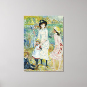 Toile Enfants Renoir vintages sur la mer Guernesey