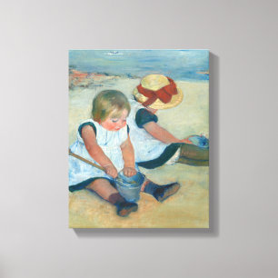 Toile Enfants sur la plage   Mary Cassatt