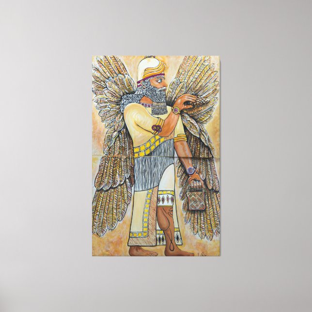 Toile Enki l'Annunaki (Recto)