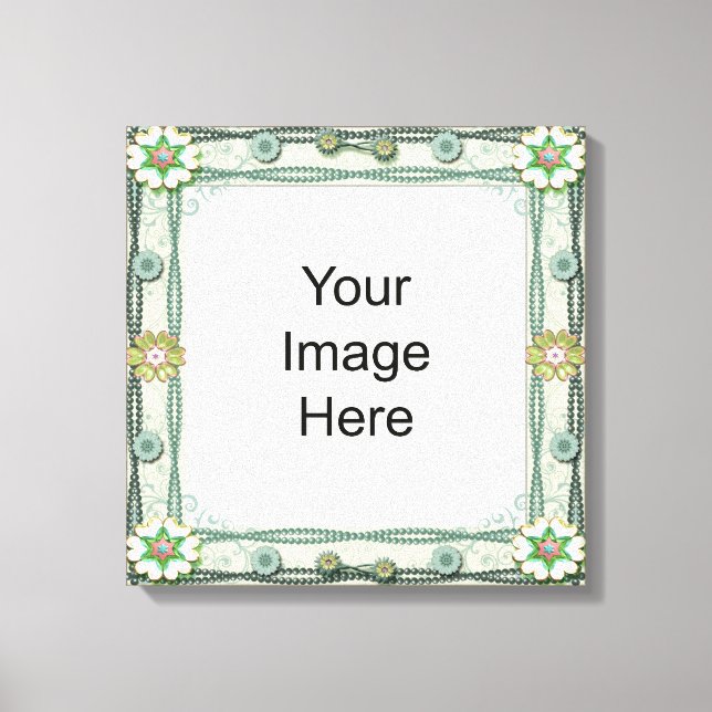Toile enrobée de Modèle de gemme et de perle (Recto)