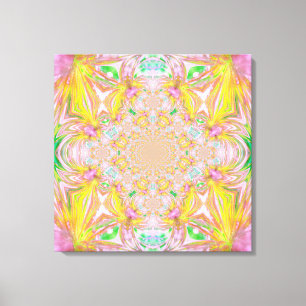Toile enrobée en cristal jaune