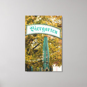 Toile Enseigne de Biergarten extérieure, Allemagne