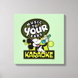 Toile Enseigne de karaoke Mickey Mouse Music To Your Ear