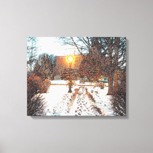 TOILE "ENTENDEZ LA NEIGE CRUNCH" LES CANVAS DE LA LUMIÈR