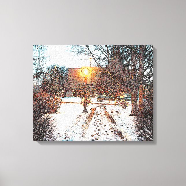TOILE "ENTENDEZ LA NEIGE CRUNCH" LES CANVAS DE LA LUMIÈR (Recto)