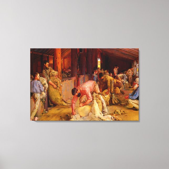 Toile Entendre les béliers Tom Roberts 1890 Art australi (Recto)