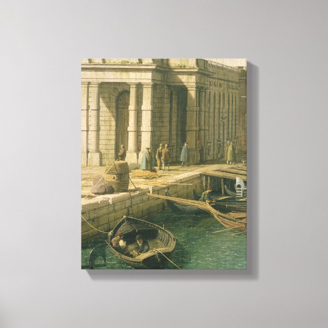Toile Entrance to the Grand Canal: Looking West, c.1738- (Recto)