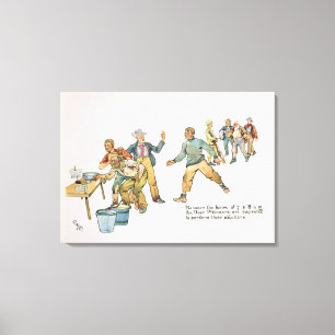 Toile Entre les heures de 7 et le 8h du matin