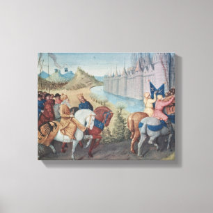 Toile Entrée de roi de Louis VII de la France et de