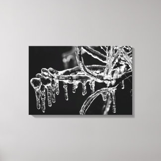 Toile entrez l'hiver glacial
