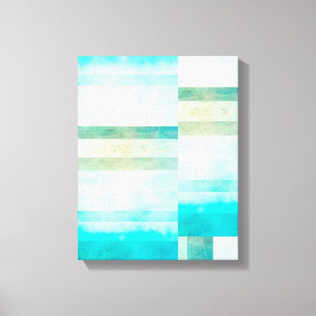 toile enveloppée aquarelle art abstrait (Recto)