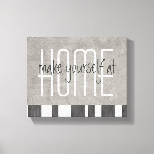 toile enveloppée avec citation se faire à la maiso