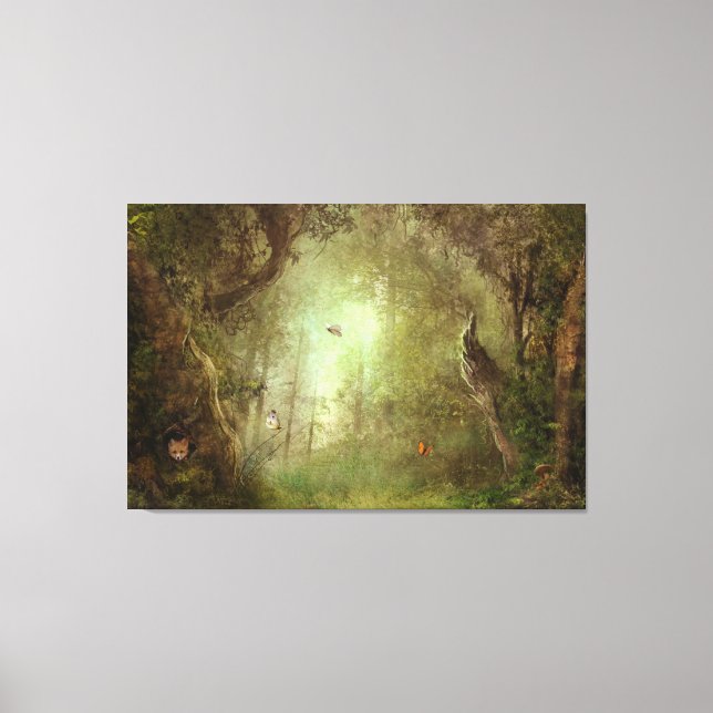 Toile Enveloppée de Papillon (Recto)