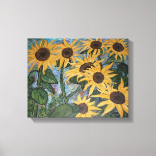 Toile enveloppée de tournesol