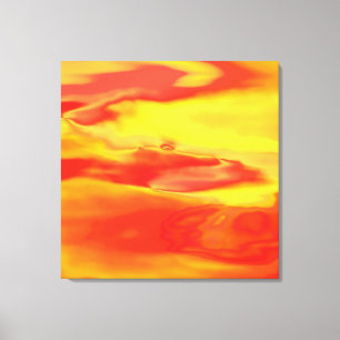 Toile enveloppée d'eau de feu