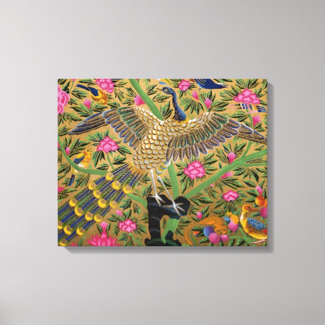 Toile enveloppée d'oiseaux de vie Imprimer (Recto)