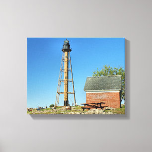 Toile enveloppée du phare de Marblehead