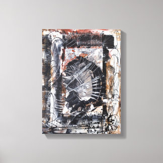 Toile enveloppée d'un portrait autonome ivre