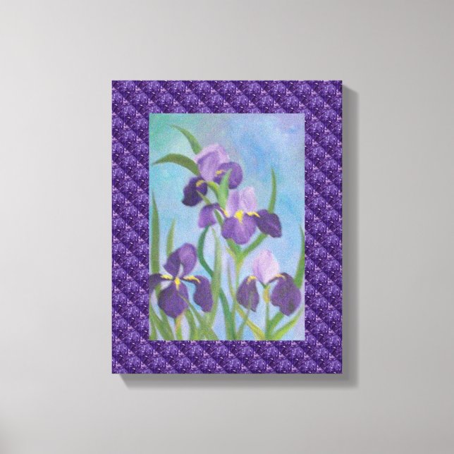 Toile enveloppée Iris (Recto)