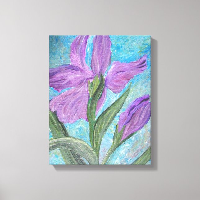 Toile enveloppée Iris (Recto)