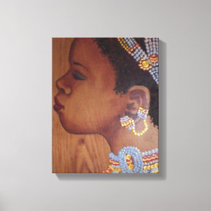 Toile enveloppée par jeune mariée africaine