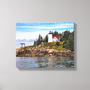 Toile enveloppée par Maine brûlée de phare de p