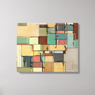 Toile enveloppée par résumé coloré de trellis