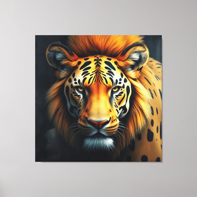 Toile enveloppée Premium - Art élégant et moderne (Recto)