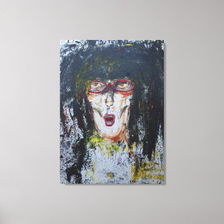 Toile Enveloppée Visage Amusant!