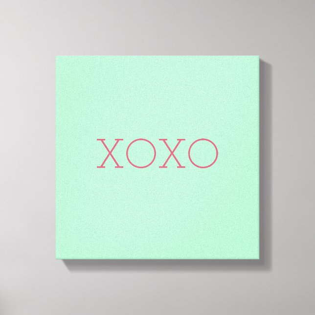 Toile enveloppée XOXO (Recto)