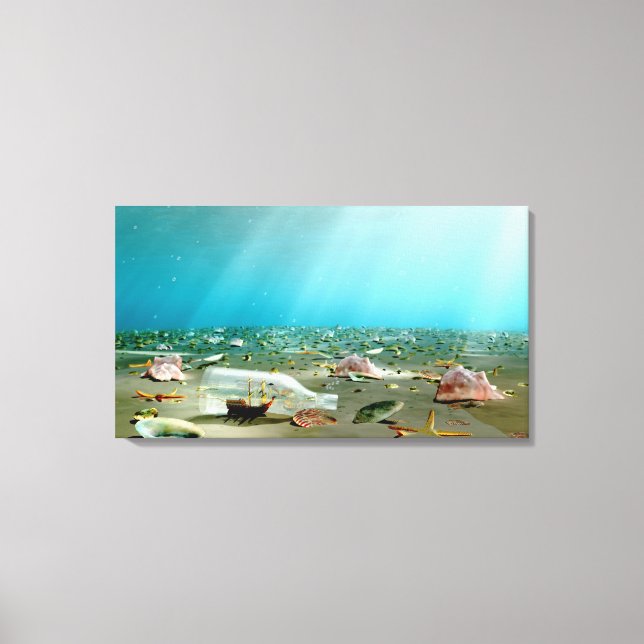 Toile Épave d'expédition en bouteille (Recto)