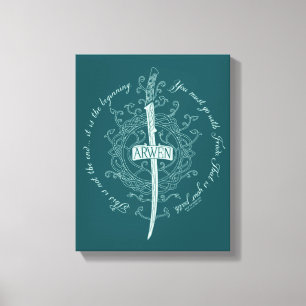 Toile Épée elfique ARWEN™ Citation
