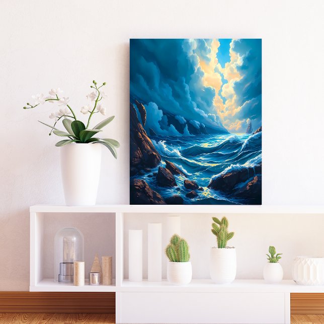 Toile Epic Storm Seascape Wall Art (Créateur téléchargé)