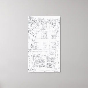 Toile Épicerie Rue Brea, Paris, France