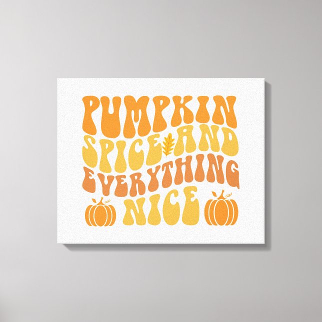Toile Épices citrouilles Et Tout Bien (Recto)
