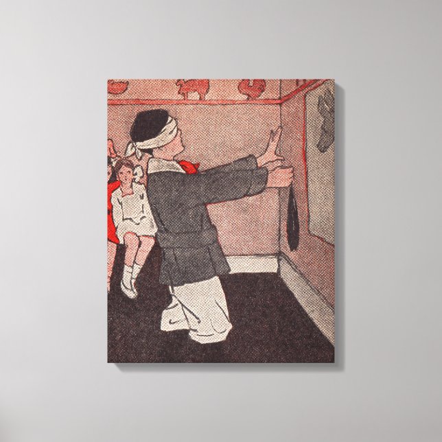 Toile Épingler la queue âne (Recto)