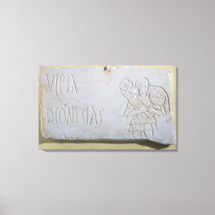 Toile Epitaph avec un soulagement du Bon Pasteur