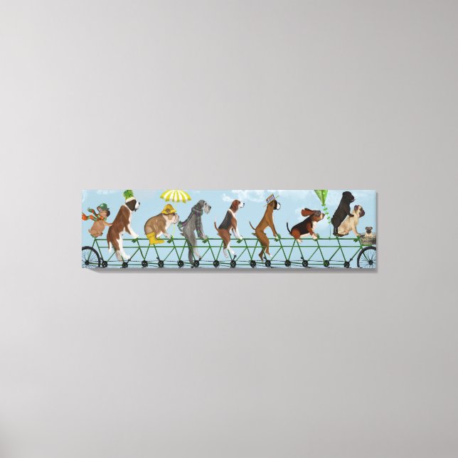 Toile Équipe de Mutley sur tandem (Recto)