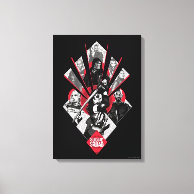 Toile Équipe de suicide | Groupe de travail X Graphisme  (Recto)