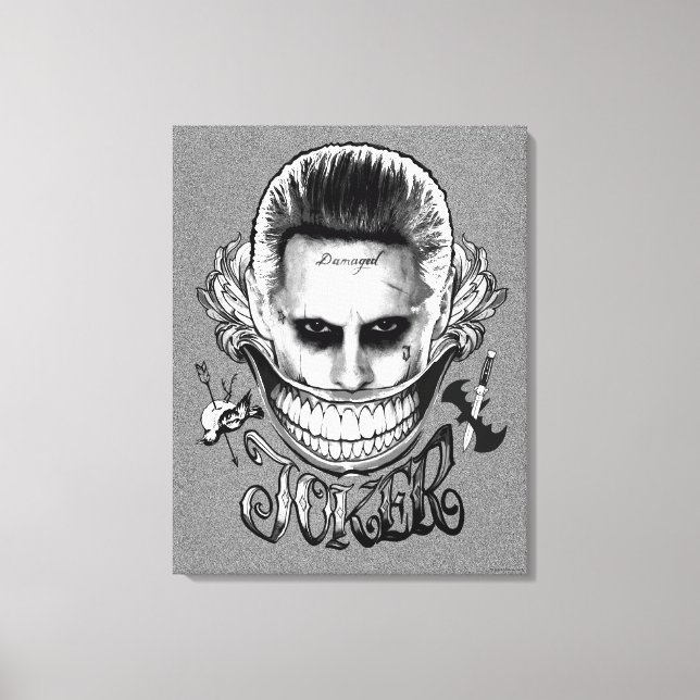 Toile Équipe de suicide | Joker Smile (Recto)